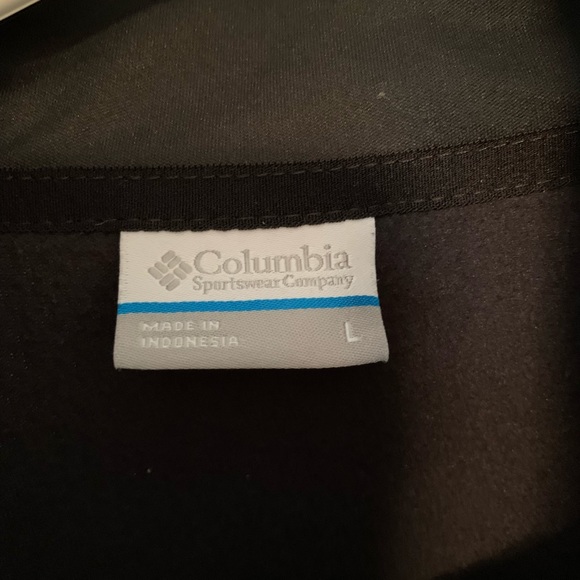 Columbia Lightweight Fleece 1/2 Zip Black Size L - Picture 3 of 8